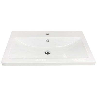 Раковина, умивальник Adamant CERS, штучний камінь, прямокут., з отвором для змішувача, з отвором для переливу, 895x450x158мм, накладний, білий Раковина, умивальник Adamant CERS, штучний камінь, прямокут., з отвором для змішувача, з отвором для переливу, 895x450x158мм, накладний, білий