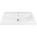 Раковина, умивальник Adamant CERS, штучний камінь, прямокут., з отвором для змішувача, з отвором для переливу, 895x450x158мм, накладний, білий
