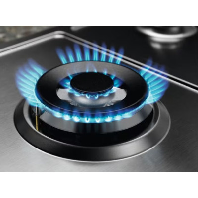 Варильна поверхня Electrolux газова, 60см, чавун, нерж Варильна поверхня Electrolux газова, 60см, чавун, нерж