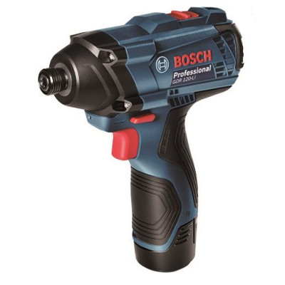 Bosch Набір із двох акумуляторних інструментів 12В, дриль-шурупокрут GSR 120-LI, гайковерт ударний GDR 120-LI, акб 2х2А•год, кейс