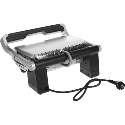 Гриль Tefal прижимной OptiGrill+ Initial 2000Вт, темп. режимов-5, съемные пластины, металл
