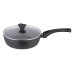 ARDESTO Сковорода глибока з кришкою Gemini Livorno, 24см, алюміній, чорний ARDESTO Сковорода глибока з кришкою Gemini Livorno, 24см, алюміній, чорний