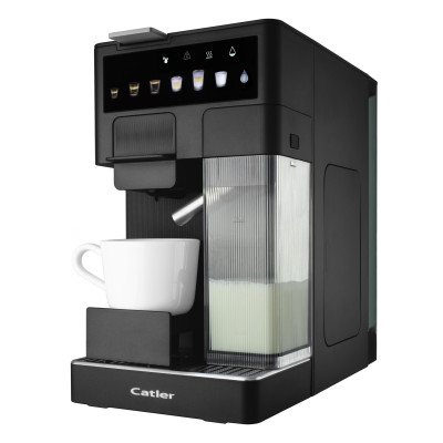 Кавоварка Catler капсульна Renzo 1.6л, капсули, мелена кава, сенсорне керування, автоматичний капучинатор, чорний Кавоварка Catler капсульна Renzo 1.6л, капсули, мелена кава, сенсорне керування, автоматичний капучинатор, чорний