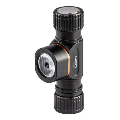 Ліхтар налобний акумулятор/батарейки Neo Tools, 4000мА•год або ААх3, 2000лм, 20Вт, 5 функцій освітлення, IPX4