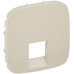 Лицьова панель подвійної розетки RJ11/RJ45 Legrand Valena ALLURE, IN*MATIC, слонова кістка