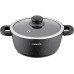 Кастрюля со стеклянной крышкой Ardesto Gemini Anzio, 2.5л, алюминий, черный