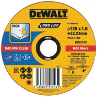 Диск відрізний DeWalt INOX Long Life по металу 125х1.6х22.23мм