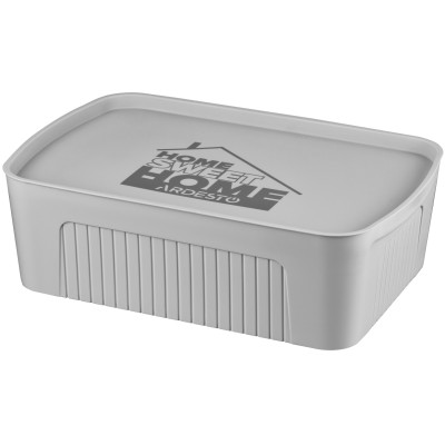 Ящик з кришкою для зберігання ARDESTO 45.5х31х14см, 13л, пластик PP, сірий