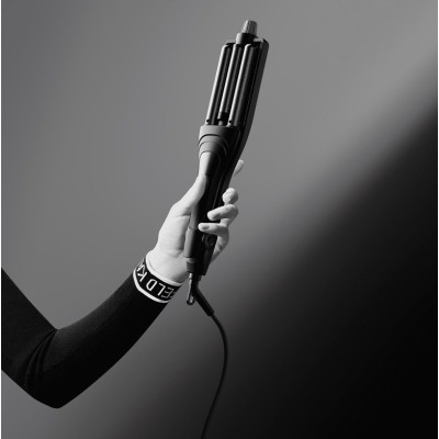 Плойка Rowenta Karl Lagerfeld Waves Addict Hair Waver, для волн , >230Вт, темп.режимів-6, 120-210С, обертання, кераміка, чорний Плойка Rowenta Karl Lagerfeld Waves Addict Hair Waver, для волн , >230Вт, темп.режимів-6, 120-210С, обертання, кераміка, чорний