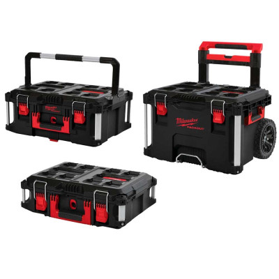 Модульна система для інструменту Milwaukee Packout, на коліщатках, 3 ящики модуля, 47х56х100см