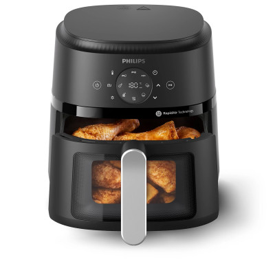 Philips Мультипіч Ovi digital, 1500Вт, чаша-4.2л, сенсорне керування, 13 авто. програм, віконце, пластик, чорний