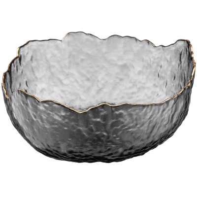 Салатник ARDESTO Bell, 19.5см, скло, сірий