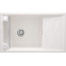 Мийка кухонна Deante Magnetic, граніт, прямокут., з крилом, 820х500х219мм, чаша - 1, накладна, алебастр