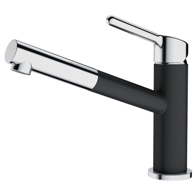 Змішувач для кухні Franke Orbit, довж.виливу - 225мм, витяжний, 1важіль, хром-онікс