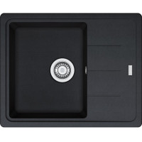 Мийка кухонна Franke Basis, фраграніт, прямокутник, з крилом, 620х500х200мм, чаша - 1, накладна, BFG 611-62, онікс