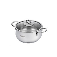 Каструля зі скляною кришкою Ardesto Black Mars, 2.3л, нержавіюча сталь [AR0723S]