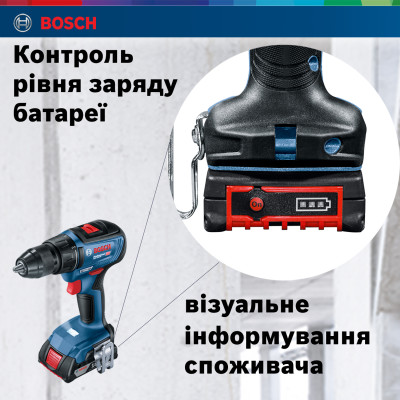 Шуруповерт-дрель аккумуляторный Bosch GSR 18 V-50 18В 2x2А-ч 50Нм460-1800об-хв 1кг Шуруповерт-дрель аккумуляторный Bosch GSR 18 V-50 18В 2x2А-ч 50Нм460-1800об-хв 1кг