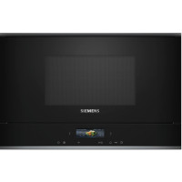 Мікрохвильова піч Siemens вбудована, 21л, електр. керув., 900Вт, гриль, дисплей, чорний