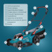 Набір із двох акумуляторних інструментів Konner&Sohnen KS 43LM-BCT40V-SET 40В(20+20В) газонокосарка KS 43LM-40V та тример садовий KS BCT-40V акб 2х4А·год ЗП 22.5кг