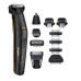 Набір для стрижки Babyliss, для бороди, вусів, голови, носа і тіла, акум., вібраційний мотор, насадок-10, сталь, чорний