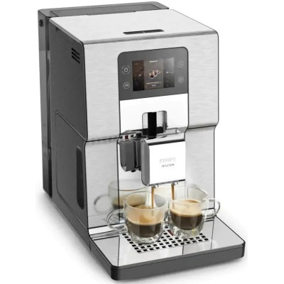 Krups Кавомашина Experience+, 3л, зерно, автомат.капуч, дисплей, авторецептів -7, сернор.керування, сріблястий Krups Кавомашина Experience+, 3л, зерно, автомат.капуч, дисплей, авторецептів -7, сернор.керування, сріблястий