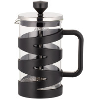 Френч-прес ARDESTO Gemini, 600мл, боросилікатне скло, пластик, нержавіюча сталь, прозорий, чорний