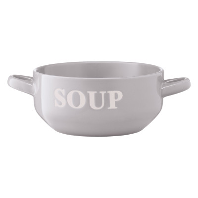 Бульонница Ardesto Cream, 700мл, керамика, серый