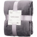 Плед ARDESTO Flannel, 200x220см, 100% поліестер, темно-сірий