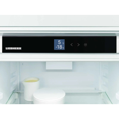 Холодильник Liebherr вбудований з нижн. мороз., 193.8x55.9х54.6, холод.відд.-215л, мороз.відд.-70л, 2дв., D, NF, диспл внутр., білий