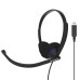 Гарнитура компьютерная стерео On-Ear Koss CS200, USB, Uni Mic, 2.4м, Черный