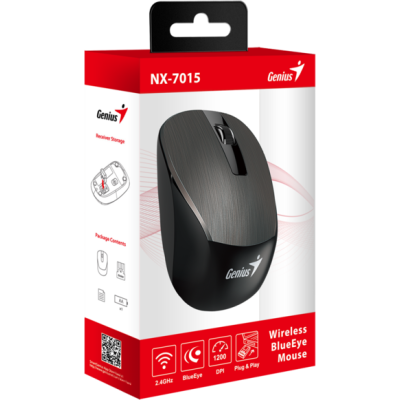 Мышь Genius NX-7015, WL, шоколад (31030019401)