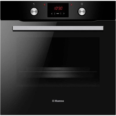 Духовка электр. Hansa, 60см, 77л, A,  гриль, емаль легкого очищення, диспл., чорний Духовка электр. Hansa, 60см, 77л, A,  гриль, емаль легкого очищення, диспл., чорний