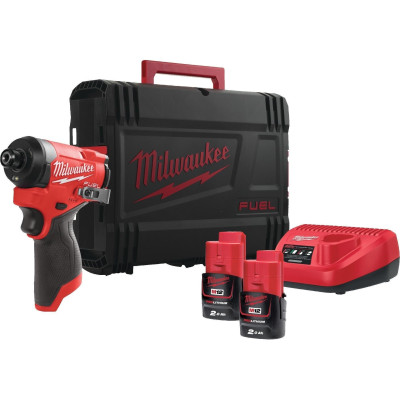 Гвинтоверт ударний акумуляторний Milwaukee M12 FID2-202X 12В АКБ 2х2А·год 170Нм 0-4000об/хв 1/4