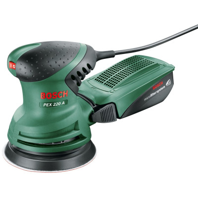 Шліфмашина ексцентрикова Bosch PEX 220 A 200Вт 125мм 24000об/хв 1.2кг Шліфмашина ексцентрикова Bosch PEX 220 A 200Вт 125мм 24000об/хв 1.2кг