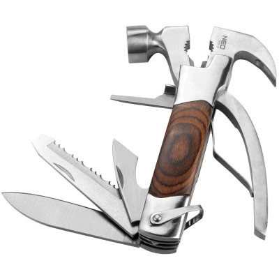 Neo Tools Мультитул, 13в1, молоток, плоскогубці, гайкогубці, кусачки, цвяходер, викрутки 2хSL і PH, пилка, напилок, два ножі, консервний ніж, чохол Neo Tools Мультитул, 13в1, молоток, плоскогубці, гайкогубці, кусачки, цвяходер, викрутки 2хSL і PH, пилка, напилок, два ножі, консервний ніж, чохол