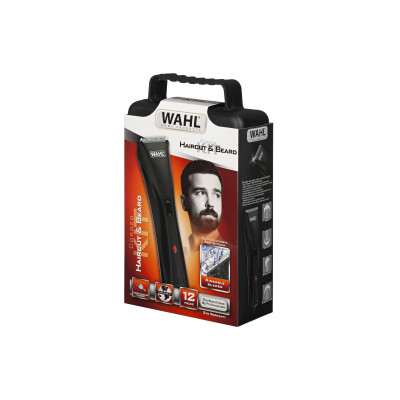 Машинка для стрижки WAHL Hybrid Clipper, від мережі, вібраційний мотор, насадок-8, сталь, чорний