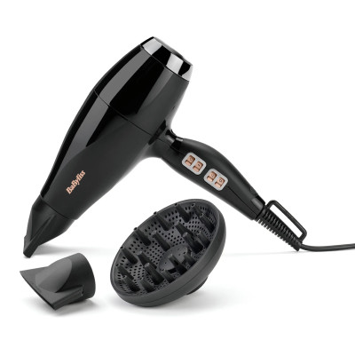 Фен Babyliss Air Power Pro, 2300Вт, 3 режими, дифузор, іоніз-я, хол. обдув, кераміка, чорний