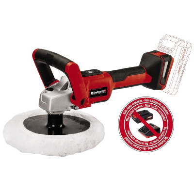 Einhell Шліфмашина полірувальна CE-CP 18/180 Li E - Solo, PXC акум, d180 мм, 18В (без АКБ і ЗП)