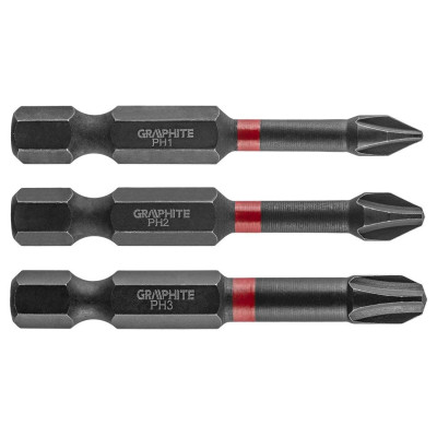 Graphite Біти ударні, набір 3шт, 1/4