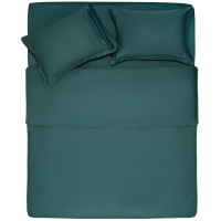 Простирадло на резинці ARDESTO Mix&Match Premium, 180x200+30см, 100% бавовна, сатин, зелений