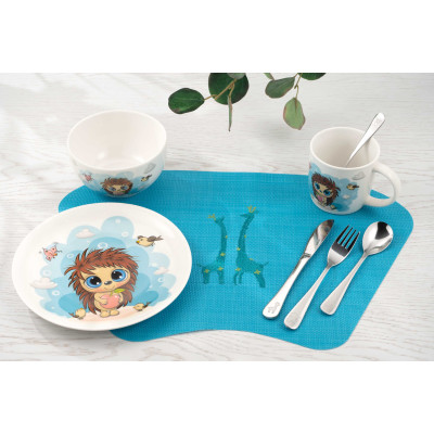 Килимок сервірувальний дитячий ARDESTO, 30х45см, ПВХ, синій