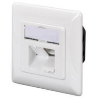 Настінна розетка DIGITUS CАТ 6 STP 2xRJ45, 8P8C, для прихованої проводки