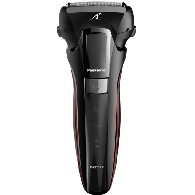 Бритва електр. Panasonic сіткова, 13000 об/хв, бритв.головок-3, Li-Ion, сух.+волог., тример, 2 насад.,док-станц. , чорний Бритва електр. Panasonic сіткова, 13000 об/хв, бритв.головок-3, Li-Ion, сух.+волог., тример, 2 насад.,док-станц. , чорний