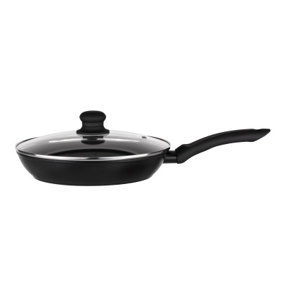 ARDESTO Сковорода Gemini Gourmet Aosta з кришкою, 28 см, чорний, алюминий ARDESTO Сковорода Gemini Gourmet Aosta з кришкою, 28 см, чорний, алюминий