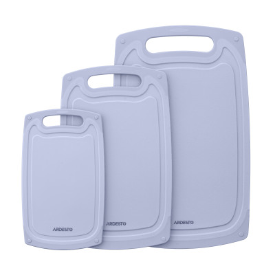 ARDESTO Дошка кухонна Gemini, 25х15х0.8см, пластик, сірий ARDESTO Дошка кухонна Gemini, 25х15х0.8см, пластик, сірий