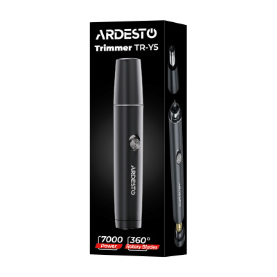 Тример ARDESTO TR-Y5, для носа і вух, 1хААА, сталь, чорний