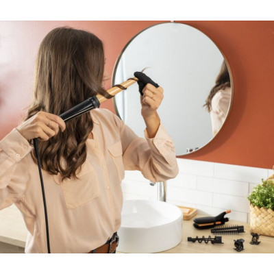 Мультистайлер Rowenta Infinite Looks 14 IN1, >300Вт, >190С, 5 насадок, кейс, аксесуари, кераміка, чорний