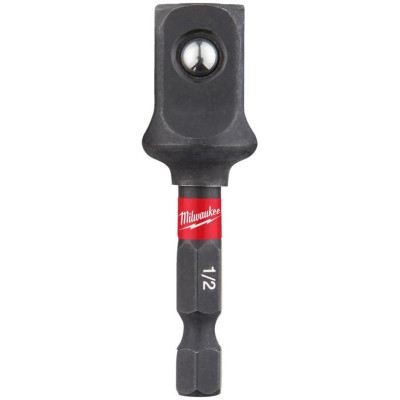 Перехідник Milwaukee ShW, з 1/4' Hex на 1/2', для торцевих головок Перехідник Milwaukee ShW, з 1/4' Hex на 1/2', для торцевих головок