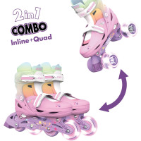 Роликові ковзани Neon Combo, розмір 34-37, веселка Роликові ковзани Neon Combo, розмір 34-37, веселка