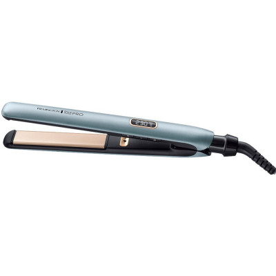 Випрямляч Remington Shine Therapy PRO, 54Вт, темп.режимів-9, 150-230С, дисплей, іонізація, кераміка, блакитний Випрямляч Remington Shine Therapy PRO, 54Вт, темп.режимів-9, 150-230С, дисплей, іонізація, кераміка, блакитний